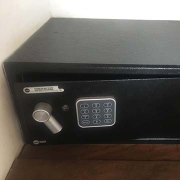 Personal Safe in every room at our Hotel